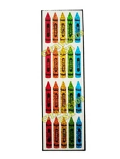 HAMBLY STUDIOS PRISMATIC STICKERS COLOR CRAYONS SCHOOL  VINTAGE COLLECTIBLE RARE