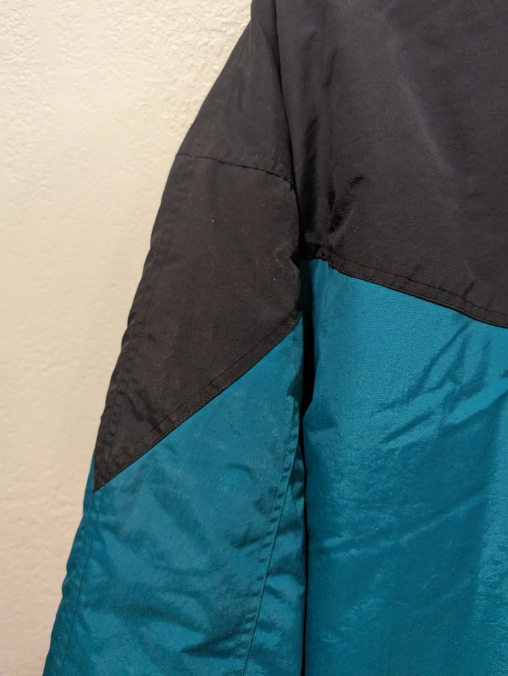 复古 Pacific Crest 冬季运动绿色夹克外套尺寸特大号 XL — 第 3/4 张图片