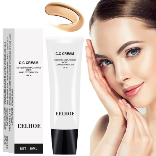 US CC Cream Colour Correcting SPF50 Self Skin Tone Adjusting Makeup Waterproof - Picture 1 of 21