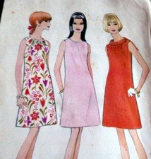 LOVELY VTG 1960s DRESS McCALLS Sewing Pattern 12/32