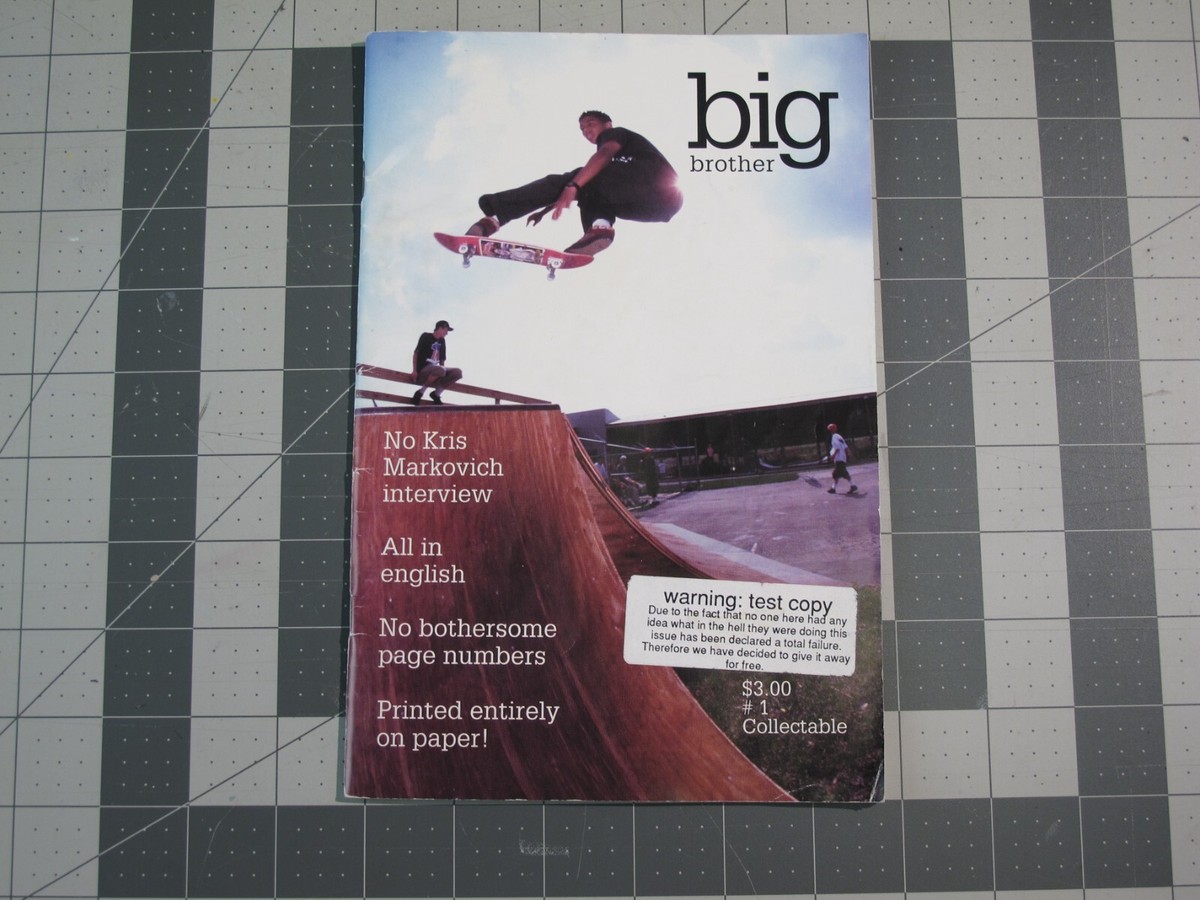 vtg 1990s Skateboard Magazine Big Brother #1 101 Plan B Sheffey +