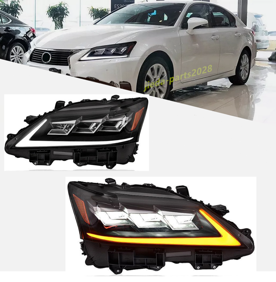 Upgrade Pair LED Headlight For Lexus GS250 GS350 2012-2015 DRL
