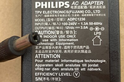 Philips TPV AOC Envision 12V ITE Monitor Bildschirm Display Netzteil Adapter