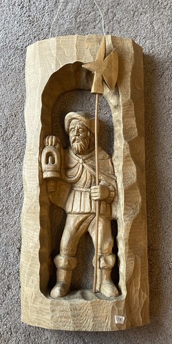 Wand-Holzfigur - Nachtwächter
