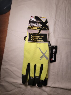 NEW ANSELL PROJEX ALL PURPOSE WINTER HI-VIS WORK GLOVES 3M THINSULATE LARGE 