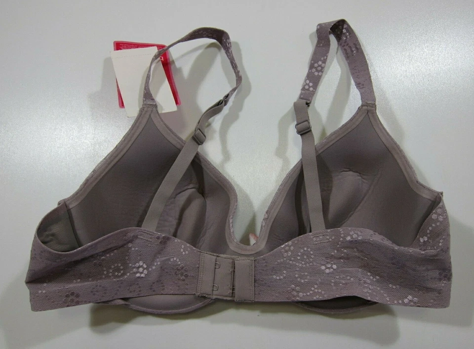 NWT Barely There No Slip Fit Purple Padded Molded Underwire Fuller Coverage 34C - Image 2 of 4