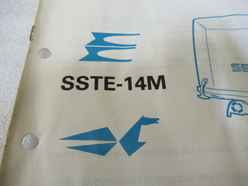 PM109 1991 OMC SSTE-14M Final Edition Parts Catalog Manual P/N