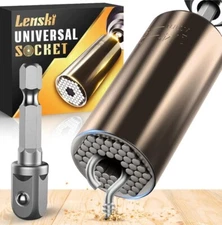 Lenski Universal Socket Tool - Set With Power Drill Adapter