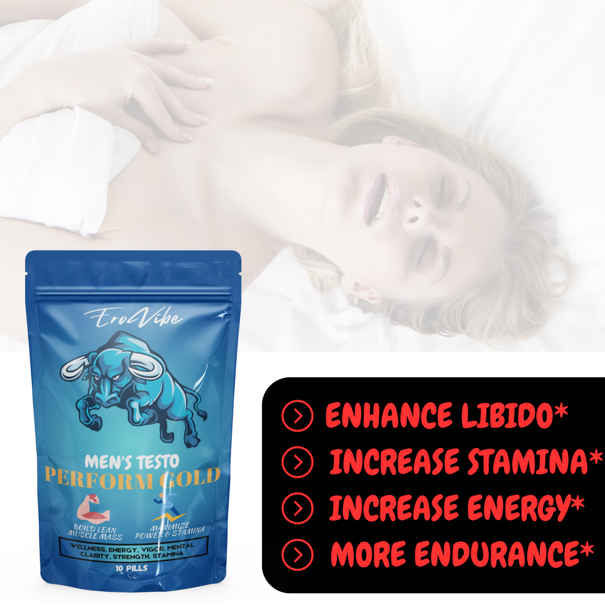 60 Pilules Pour Hommes - Endurance & Performance - Marque Herbal