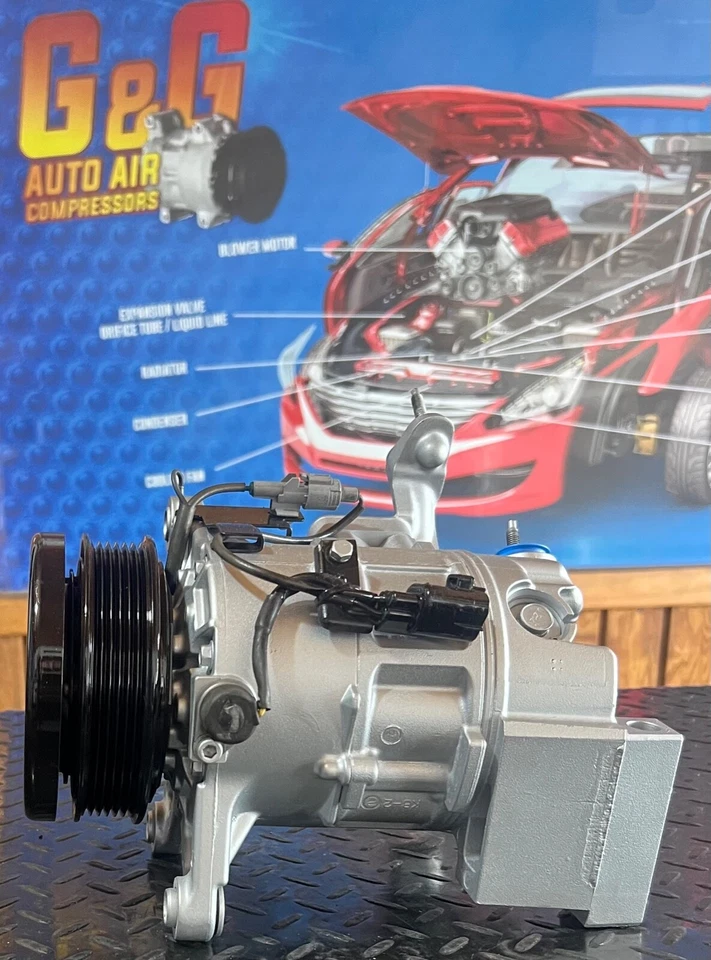 COMPRESOR AIRE ACONDICIONADO AJUSTE LEXUS GS300 98-05, IS 300 01-05, COLECTOR INCLUIDO, 77371 Foto 4 de 4