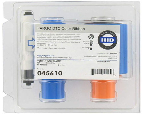Fargo 45610 Farbband - YMCKO - 500 Drucke - DTC1500