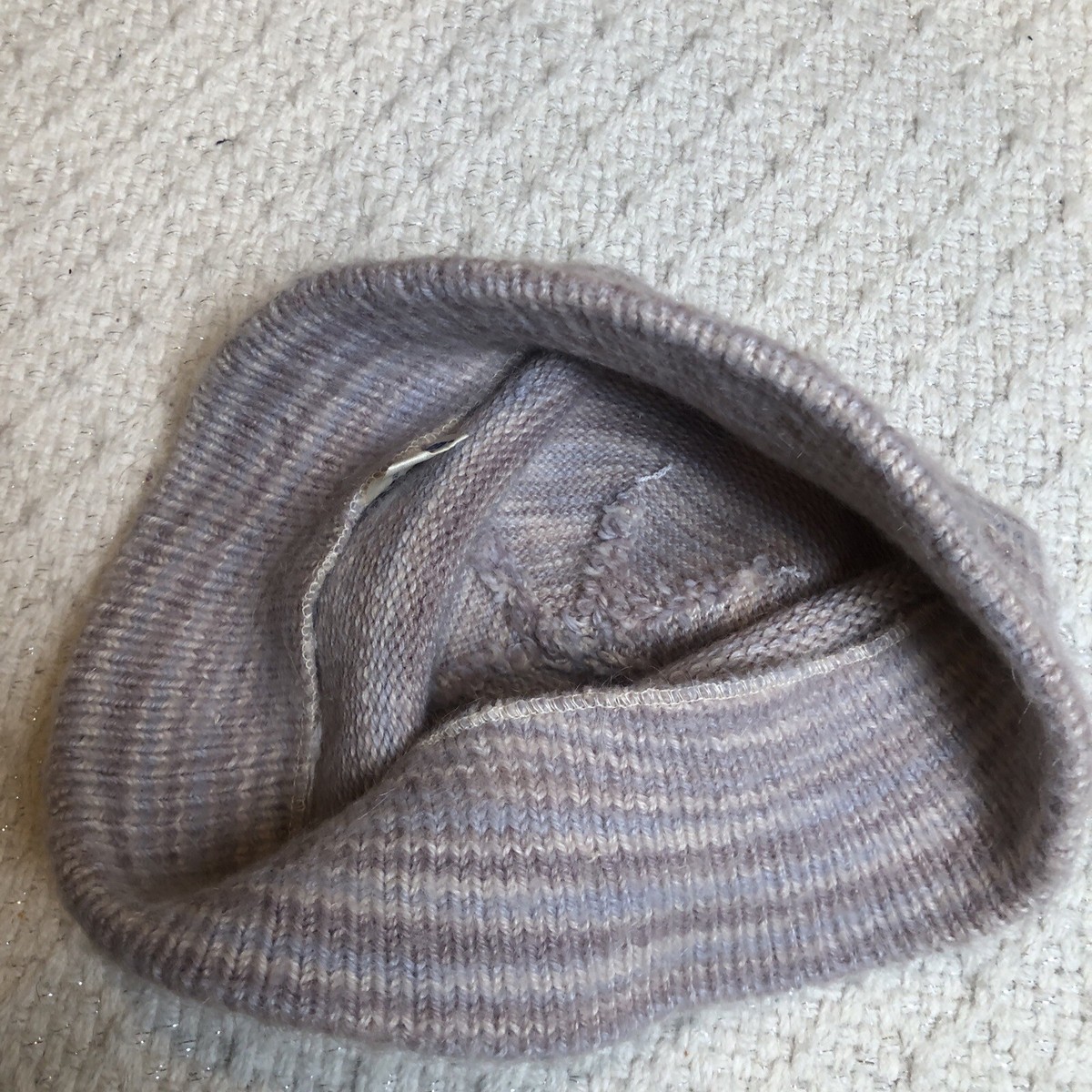 Vintage Hansen 100% Wool Beanie Vintage Hansen Knit Winter Womens Beanie Wool Hat one size  main image 4