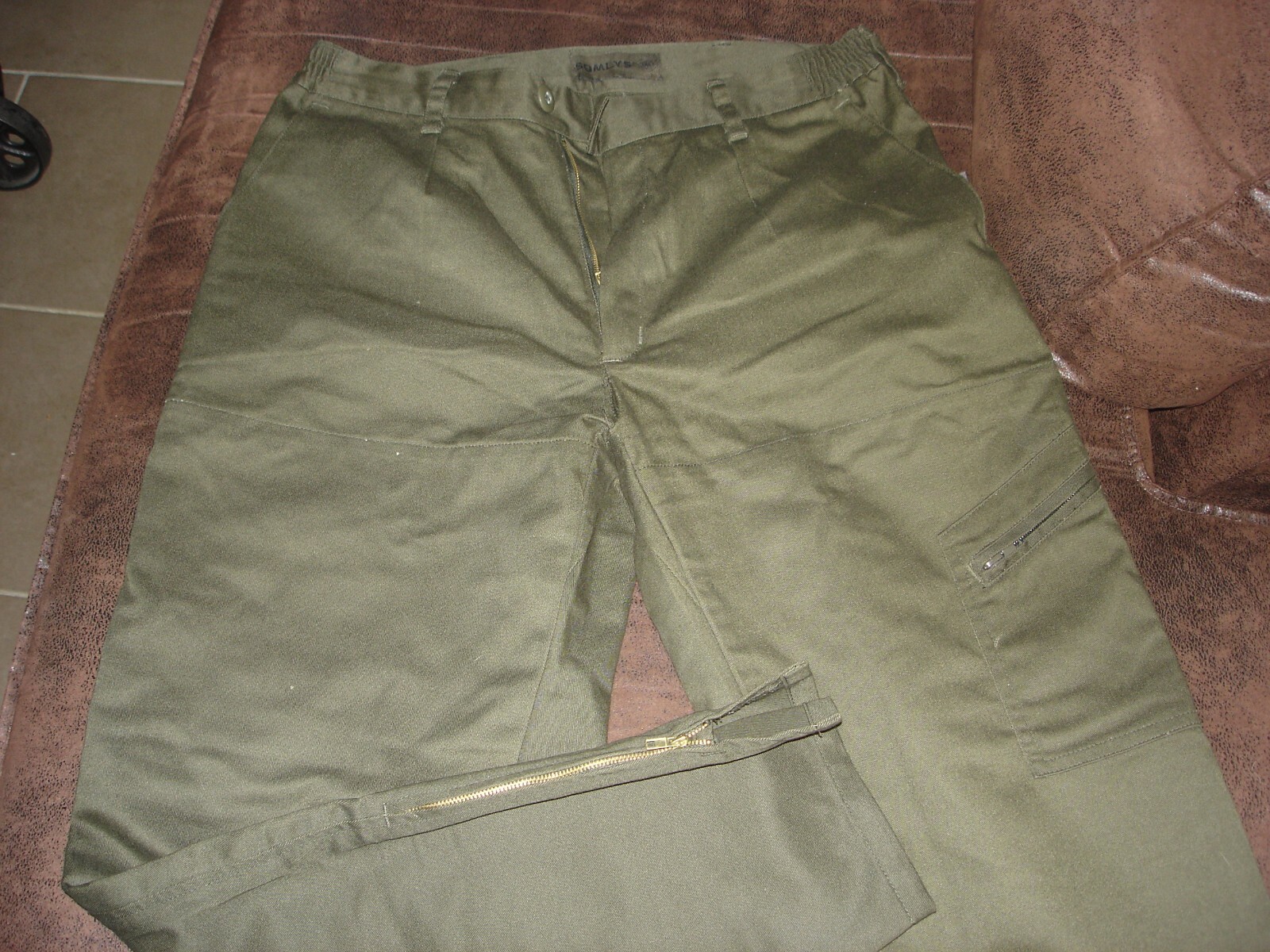 Pantalon de chasse homme Somlys taille 42 anti ronces kaki