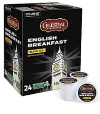 Celestial Seasonings English Breakfast Tea K-Cup Pods 24 Count