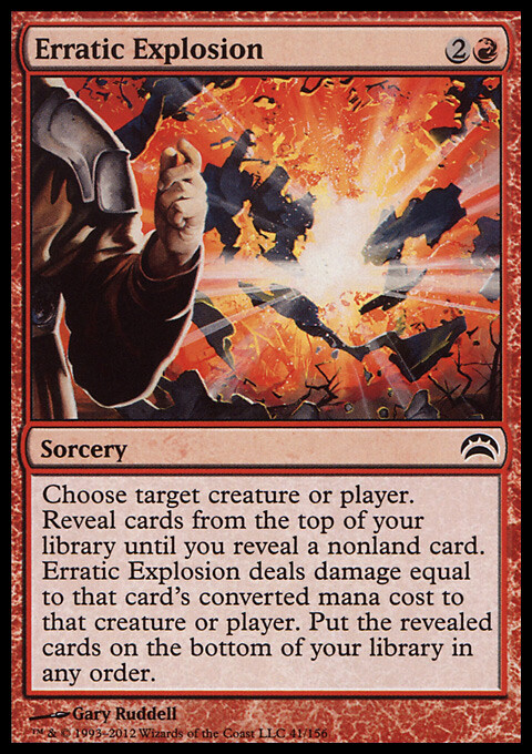 MTG Magic the Gathering Erratic Explosion (41/157) Planechase 2012 Edition NM