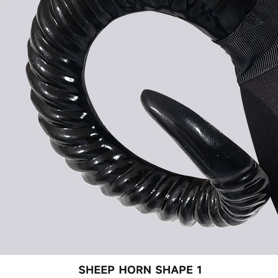 Devil Ox Horn Hairband Women Halloween Sheep Horns Headband Cosplay Headband - image 3 of 4