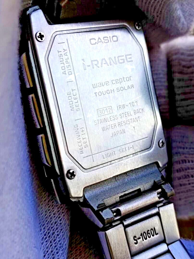 Casio I-Range IRW-101 Tough Solar Wave Ceptor Digital Japan