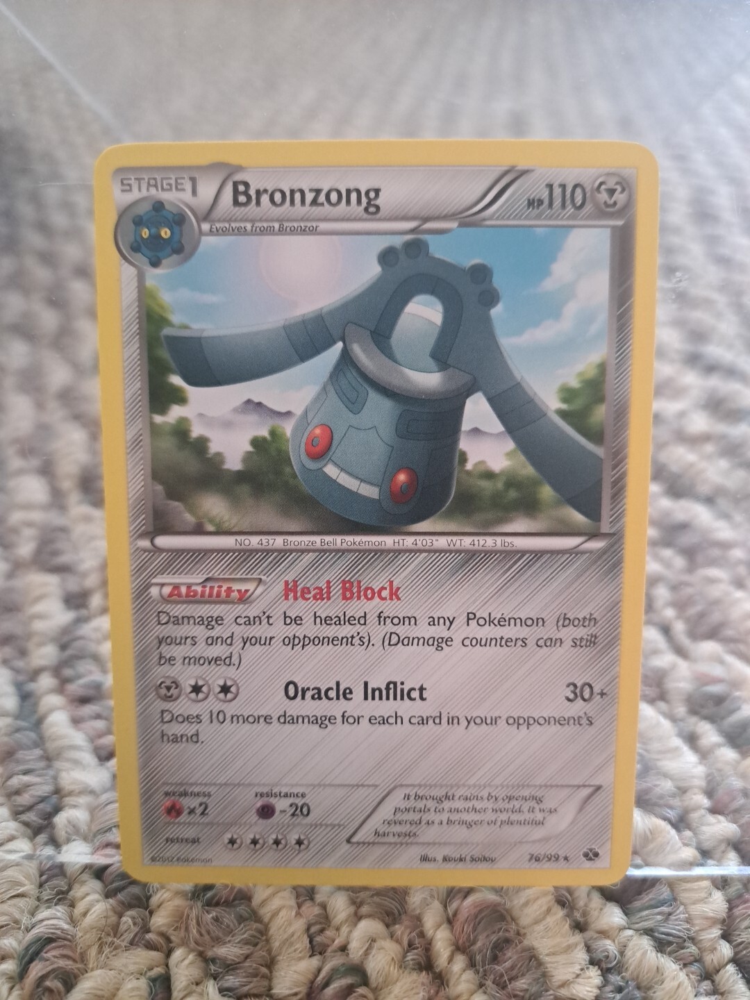 Pokemon Card - Next Destinies 76/99 - BRONZONG (rare) 