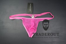 N2N Bodywear Men pink Sheer micro G-string Thong underwear size M L