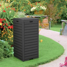 118 L Mülleimer mit Deckel Mülltonne Mülltonnenbox Garten Mülltonnenhaus