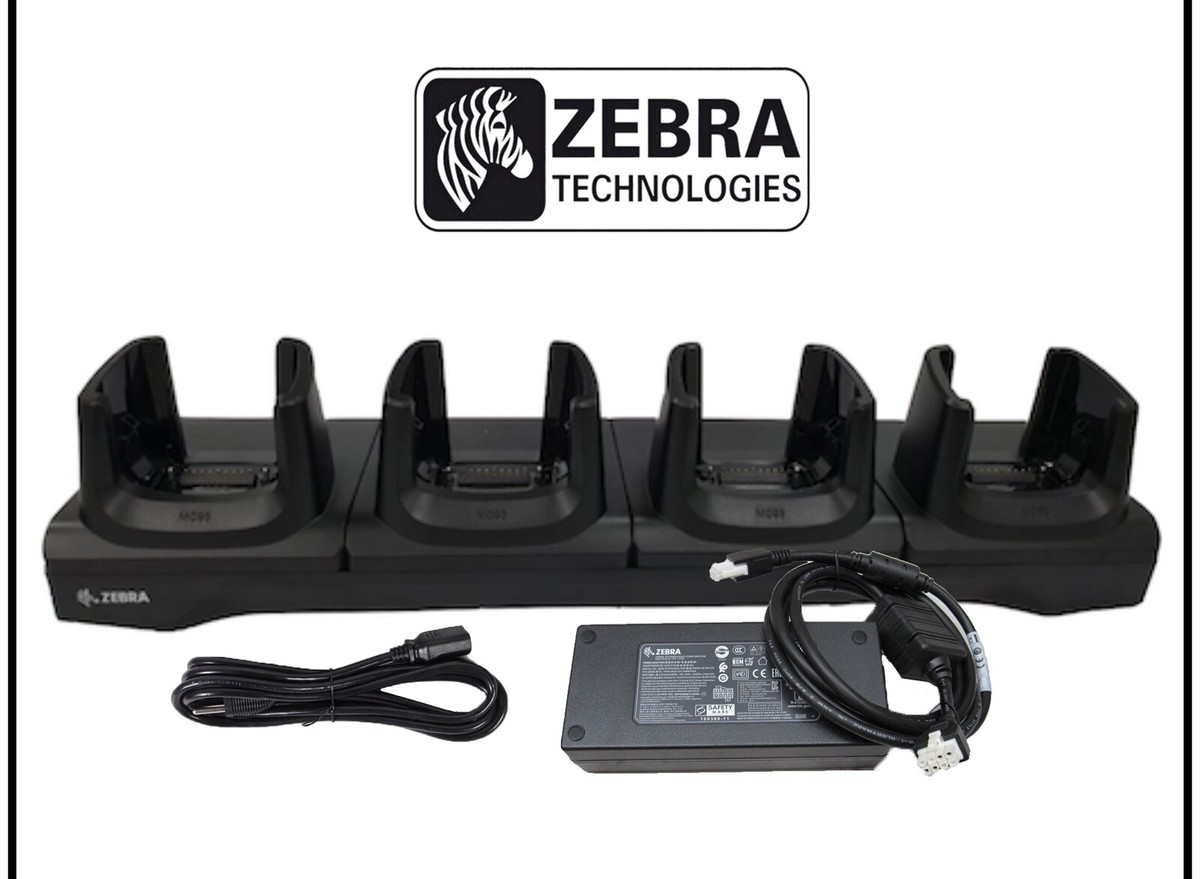 Zebra CRD-MC93-4SCHG-01 4-Slot Charge-Only Share Cradle Charger