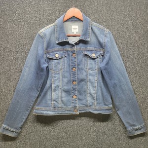Kensie Jeans Womens Button Front Blue 