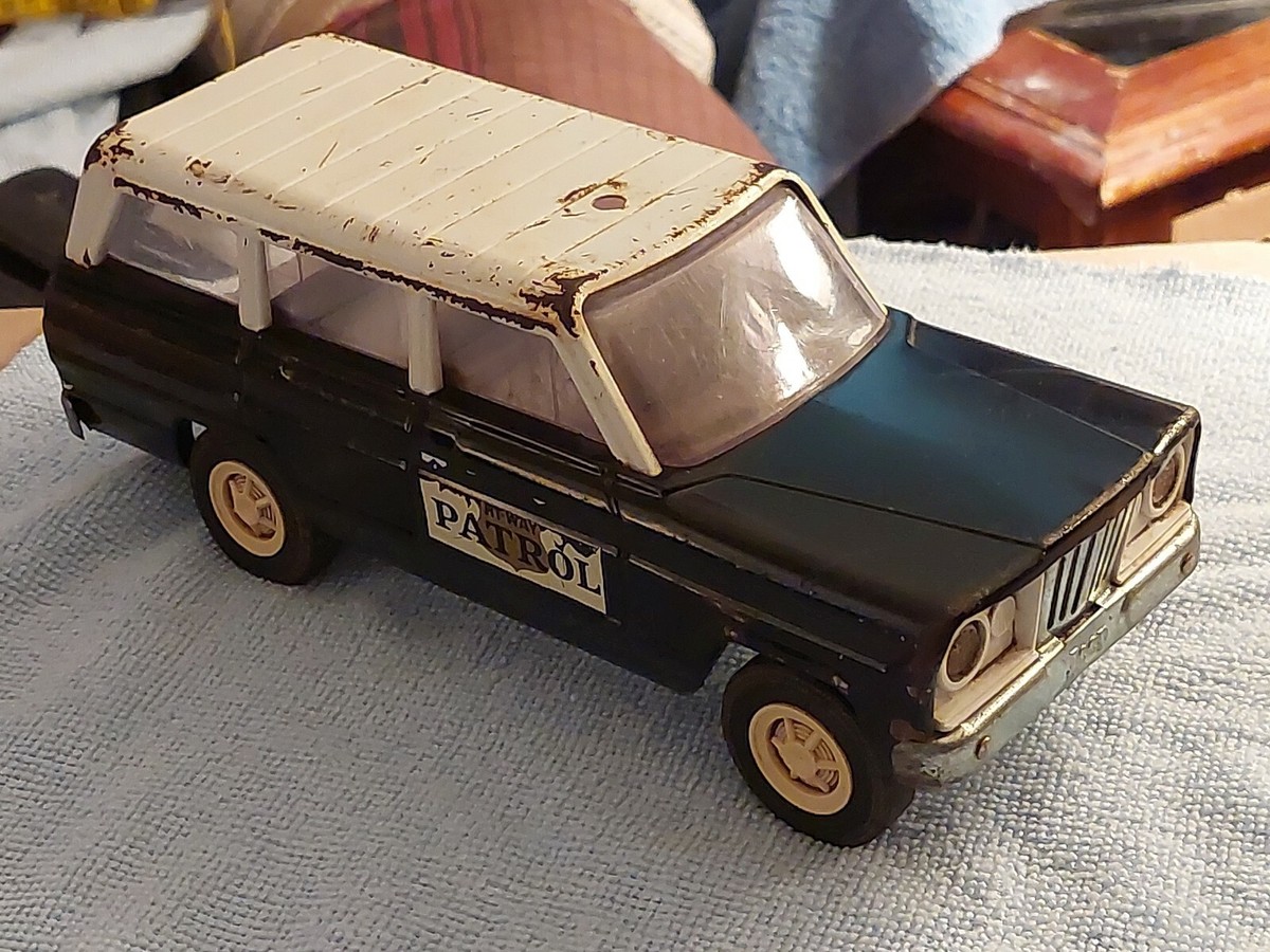 STUNNING 1960'S HIGHWAY PATROL JEEP BY TONKA, COLLECTORS ITEM