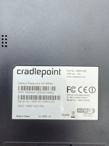 Cradlepoint MBR1400 5-Port Wireless N Router – Dependable, Secure - Picture 7 of 7