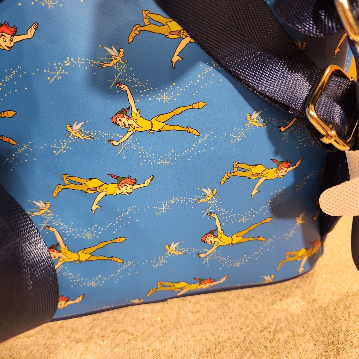 Loungefly Disney Peter Pan Flying TinkerBell AOP Blue Mini Backpack NEW Loungefly Disney Peter Pan Mini Backpack | Mercari main image 2