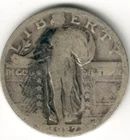 USA - 1927P - Standing Liberty - ¼ Silver $ - No mint mark - #12687RG