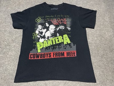 Pantera 2021 Vulgar display of Power Cowboys From Hell Large Black Phil Shirt