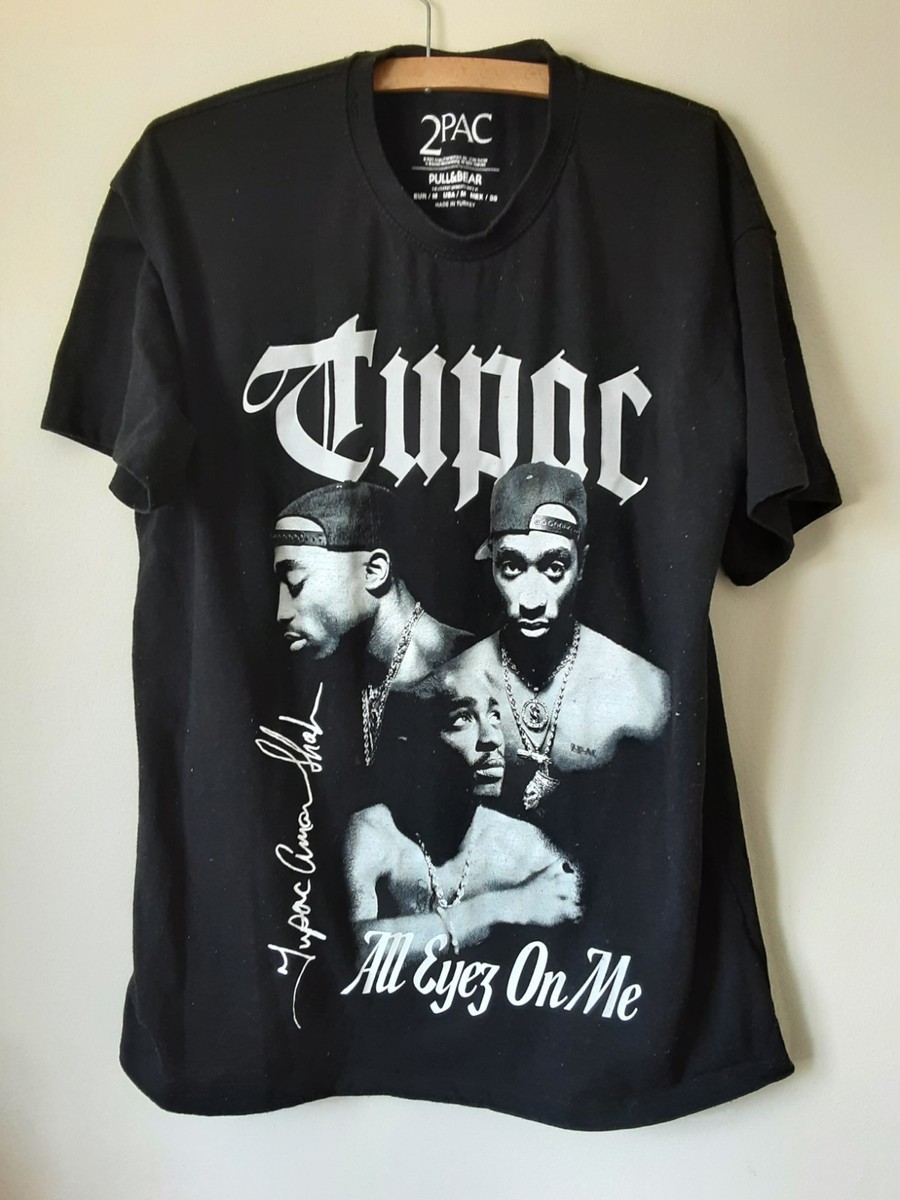 Tupac T-Shirt. Medium. All Eyes On Me. Pull And Bear. | eBay UK