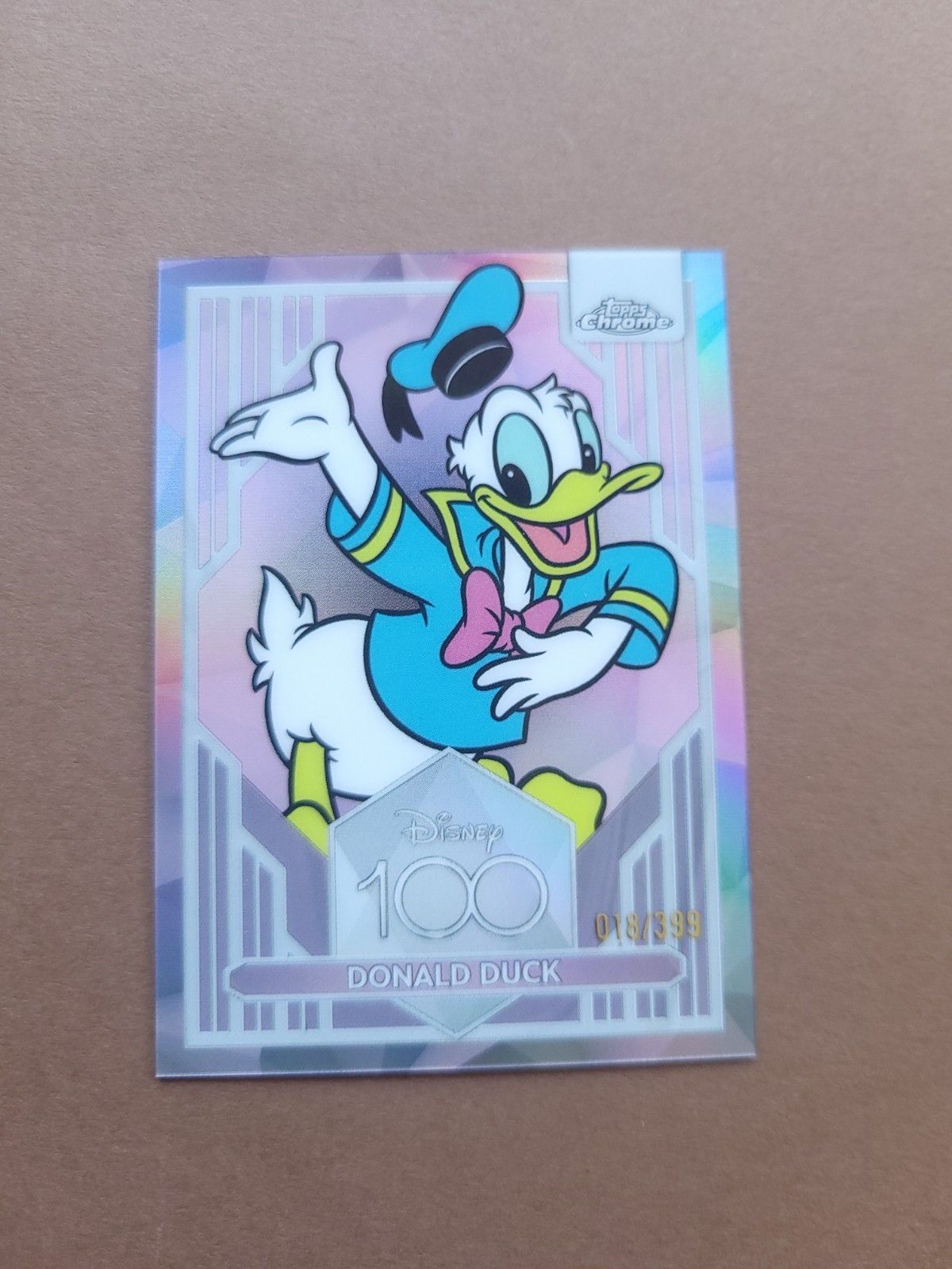 2023 Topps Chrome Disney Donald Duck #86 Pink Refractor /399