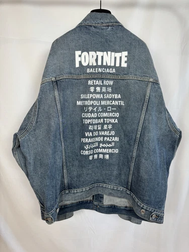 Giacca di jeans Balenciaga x Fortnite