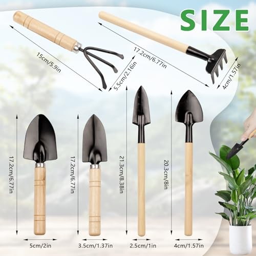 Small Garden Tools 6 Pcs Mini Miniature Shovel Indoor Succulent Home Tiny - Picture 2 of 7