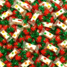 Christmas Candy Mix Strawberry Bon Bons + Jellybean jujubes candy 123 LB | Sale!