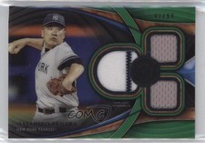 2018 Topps Tribute Triple Relics Green 97/99 Masahiro Tanaka #TTR-MT k4s
