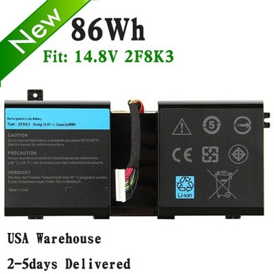 2F8K3 WF8K3 86Wh Battery For Dell Alienware 17 R1 18 R1 M17X M17X R5 18X M18X R3