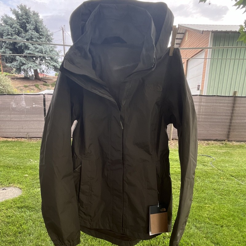 The North Face Resolve Parka II DryVent Hooded Mid-Length Rain Jacket XS Green