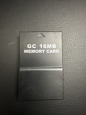 16 MB Black Memory Card For Gamecube Expansion Very Good 3E
