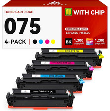 075/075H Toner Cartridge Canon Color imageCLASS MF660/MF662Cdw/MF665Cdw LBP640