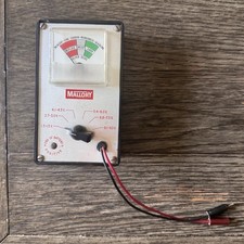 Vintage Mallory Battery Tester Tested Working