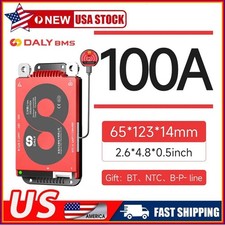 Daly Smart BMS 8S 24V 100A LiFePo4 Battery with Balance Bluetooth Module USA