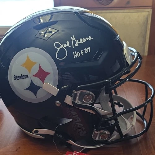 Pittsburgh Steelers Autographed Football Helmet Joe Greene Original