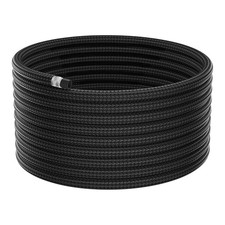 6AN Fuel Line, AN6 Braided Fuel Hose Nylon CPE, Transmission/Oil 20FT Black 6AN