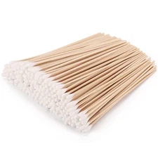 1200 Count 6 Inch Long Cotton Swabs with Wooden Sticks, Cleaning Cotton Stick...