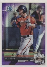 2017 Bowman Chrome Prospects Purple Refractor 47/250 Heath Quinn #BCP249 sh7