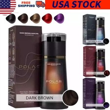 200ml Polar Hair Instant Dye Shampoo, Hair Color Shampoo for Hair Natural Color
