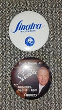 Frank Sinatra Lot (2) Concert Pins Las Vegas 1960's Rat Pack MGM Casino Carson
