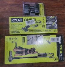 RYOBI Vacuum Set 18V Brushless Cordless 716 Stick Powered Brush Hand 2 Batt.